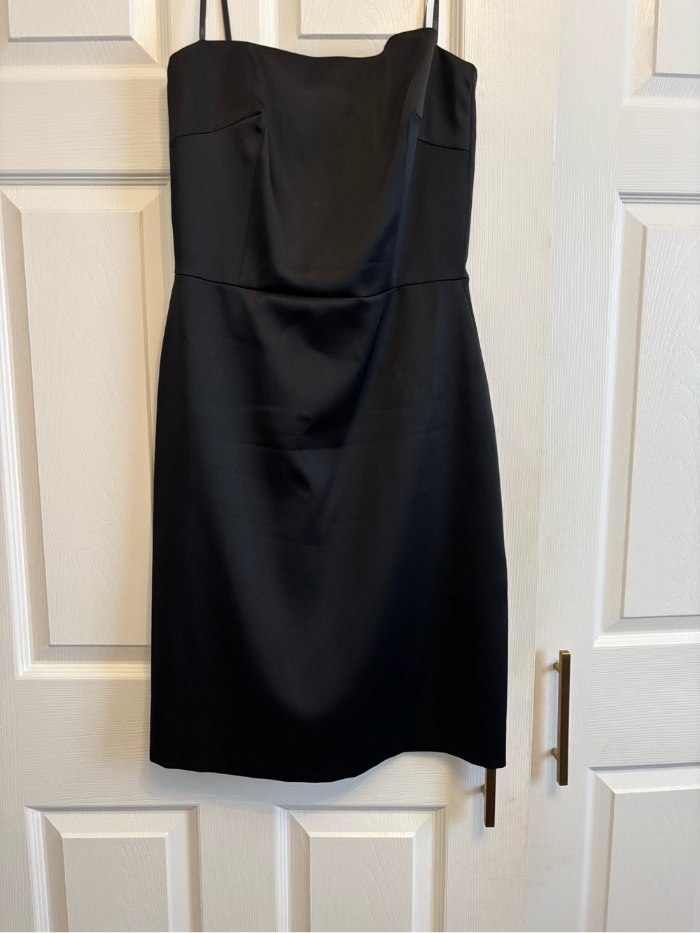 Laundry By Shelli Segal Black Strapless Sheath Dress size 8